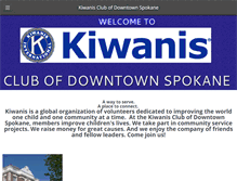Tablet Screenshot of kiwanisdtspokane.org